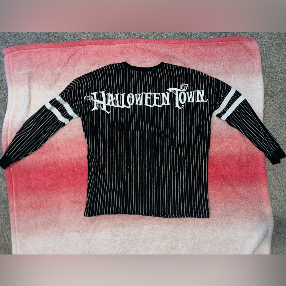 Nightmare Before Christmas Jack Skellington Halloween Town Baseball Tee - Picture 9 of 9